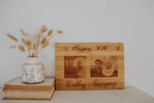 Load image into Gallery viewer, PERSONALISED PHOTO ENGRAVED BAMBOO BOARDS