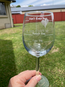 PERSONALISED WINE GLASS