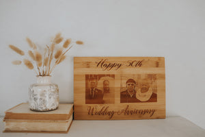 PERSONALISED PHOTO ENGRAVED BAMBOO BOARDS