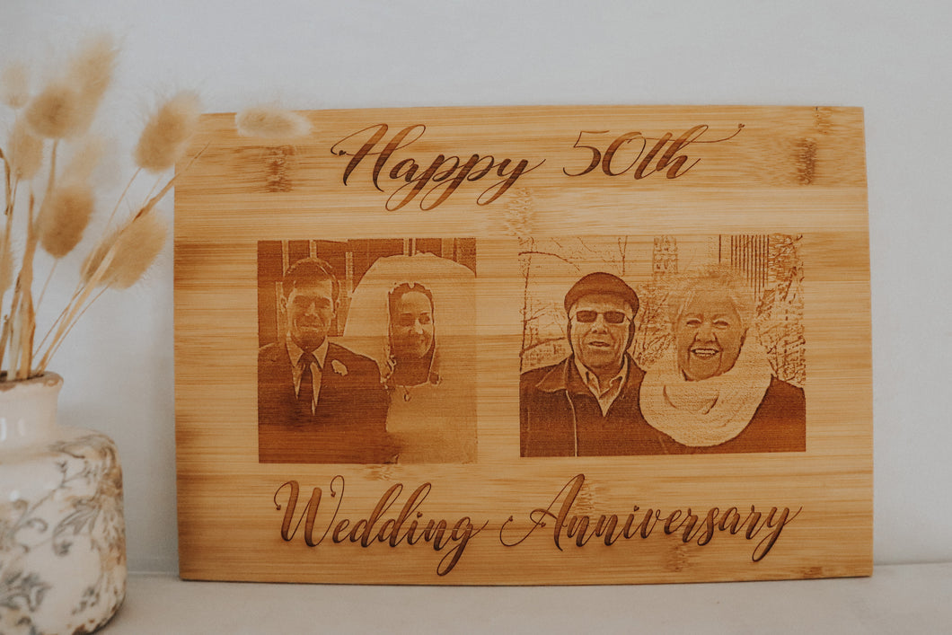 PERSONALISED PHOTO ENGRAVED BAMBOO BOARDS